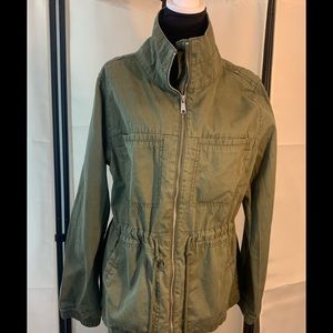 Old Navy Cinched Waist Utility Jacket - Military Green